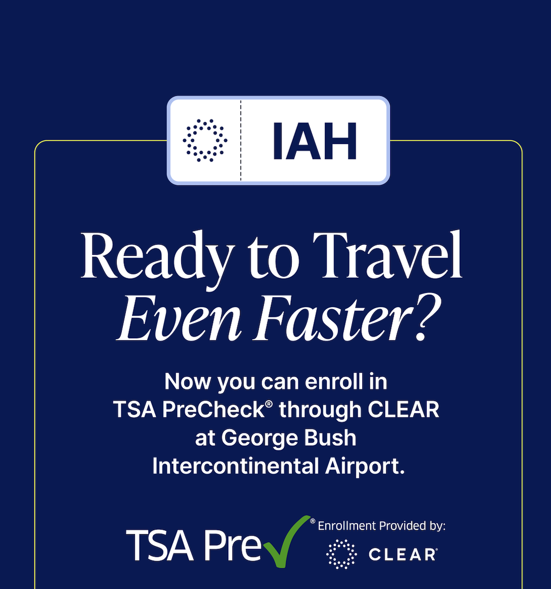 Clear An Official Tsa Precheck Enrollment Provider Expands Enrollment Options To Houston 